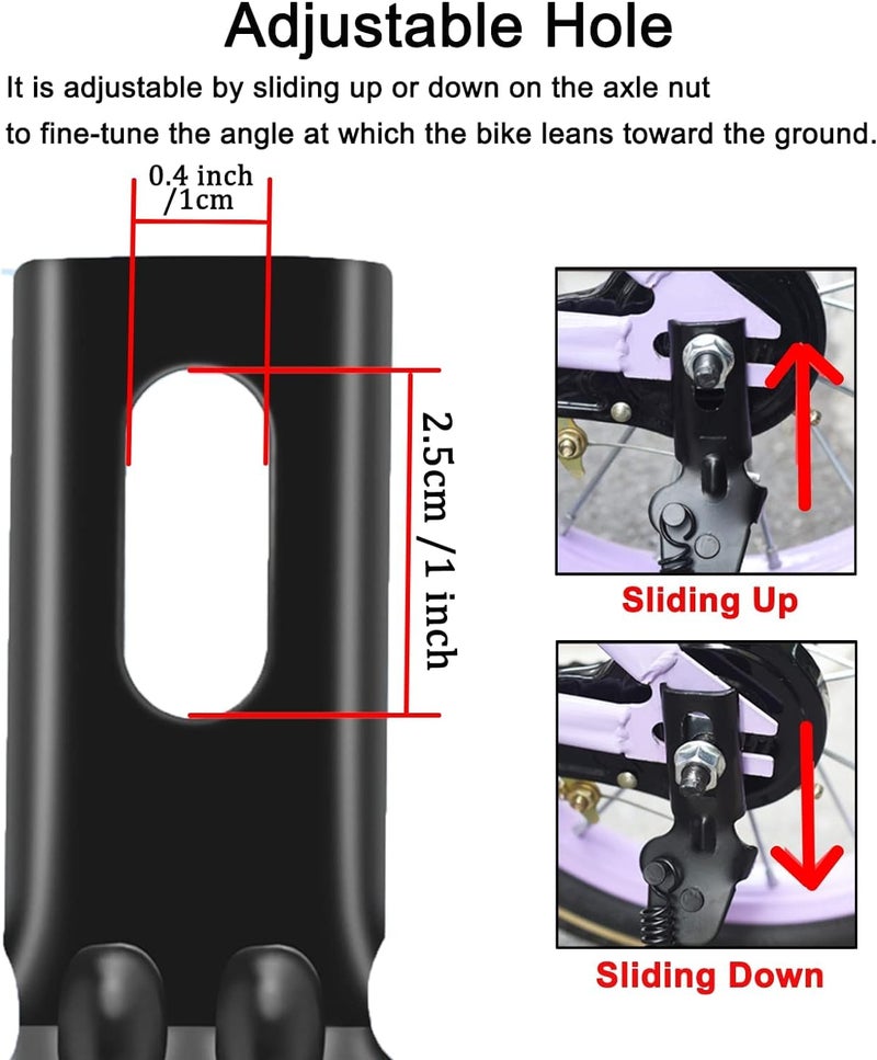 سيسو مسند دراجة SEISSO، مسند لدراجة الأطفال مقاس 12 بوصة، حامل خلفي للدراجات الهوائية مقاس 12 بوصة للأولاد والبنات، بديل لعجلة التدريب - Image 2